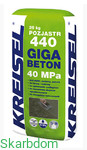 GIGA BETON 440 25 KG - Wysoko wytrzymały Giga Beton 40 MPa, mrozoodporny, od 25 mm